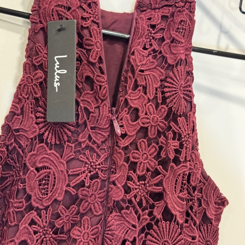 Lulu's Red Halter Bodycon Mini Dress - Picture 7 of 13